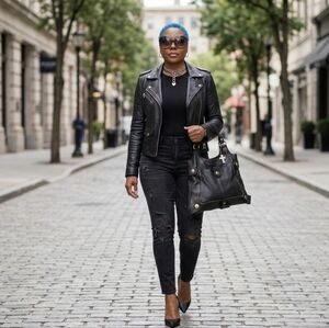 APC Black Leather Tote Bag